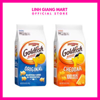 Pepperidge Farm Goldfish - Bánh Quy Hình Cá Vị Phomai Cheddar & Vị Nguyên Bản Chuẩn Mỹ - Gói 187g