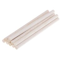 Perfeclan 10 Miếng Gỗ Balsa Chưa Hoàn Thành Vòng Gỗ Dán Dowel Cần Thủ Công DIY