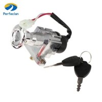 Perfeclan Khóa Đánh Lửa Xe Đạp Điện Tiếp Liệu Nhẹ Hiệu Suất Cao Chung Đánh Lửa Khóa Bộ Chìa Khóa Cho Xe Máy Biker