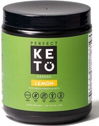 Perfect Keto Green Superfood Powder - 100% Raw Organic Micronutrients & MCT Oil - 26+ Whole Foods Blend - Boost Health with Digestive Enzymes & Phy...