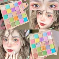 Perfect Little Diary Rainbow Macaron Eyeshadow Palette Matte Pearlescent Fine Glitter Easy-Color Stage Makeup Eyeshadow P