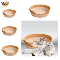Perfk Bện Mèo Giỏ Giường Phòng Chờ Giường Mèo Con Chống Trầy Xước Nhà Thú Cưng Cho