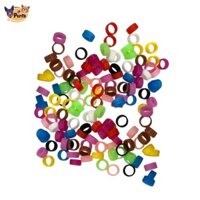 Perfk Bồ Câu Chân Nhẫn Thẻ Màu Sắc Ngẫu Nhiên Dấu Chân Nhãn Nhẫn Công Nhận Nhẫn Cho Vẹt Gà Rutin Hoa Mẫu Đơn Bồ Câu