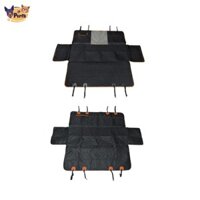 Perfk Car Dog Seat Cover Chống nước Võng cho chó Phụ kiện du lịch cho chó Dễ dàng làm sạch cho ô tô / xe tải / suvs Bộ mở rộng ghế sau cho chó