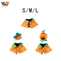 Perfk Mèo Halloween Bí Ngô Áo Cho Mèo Halloween Trang Phục Cho Chó Halloween Cosplay