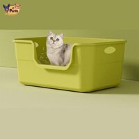 Perfk Mở Litter Kitty Litter Top Cat Sand Basin Sifting Cat Sandbox Cat Cat Cat Litter cho Kitty Cats Kitten