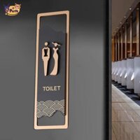 Perfk Nhà Vệ Sinh Ký Acrylic Tự Dính Treo Tường Mảng Bám Phòng Tắm Decal Cho Nhà Hàng Cửa Thương Mại Hoặc Trang Trí Tường Doanh Nghiệp Nhà