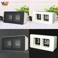 Perfk Retro Tự Động Lật Đồng Hồ Kỹ Thuật Số Áo Dán Tường Kỹ Thuật Số Để Bàn Đồng Hồ Hoạt Động Bằng Pin Màn Hình Lớn Cho Gia Đình Phòng Ngủ Bàn Trang Trí
