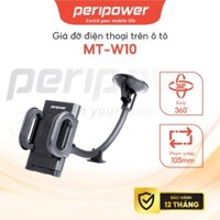 Peripower Giá đỡ điện thoại trên ô tô MT-W10 Đài Loan kẹp gắn kính chắn gió xe hơi xoay 360 độ có móc kẹp dây sạc.