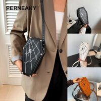 PERNEAKY Halloween Da PU Cosplay Retro Túi Xách Nữ