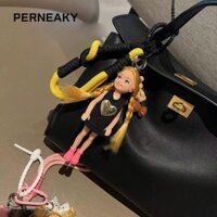 PERNEAKY Mặt dây chuyền búp bê PENEAKY, Treo trang trí DIY Thay đổi Móc khóa quần áo, Phụ kiện túi xách cho búp bê Barbie dễ thương