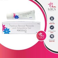 Peroduo gel (15g) 0.1% adapalene & 2.5% benzoyl peroxide - kem trị mụn trứng cá, mụn viêm, sưng, mụn mủ