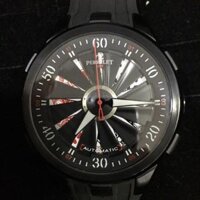 Perrelet Turbine Poker, tự động, màu đen, đây cao su