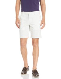 Perry Ellis Men's Classic Fit Elastic Waist Double Pleated Cuffed