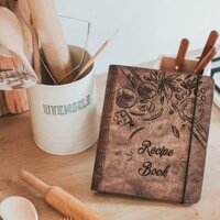 PERSONALISED WOODEN RECIPE BOOK BINDER - WGH30