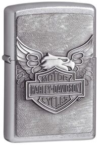 Personalized Zippo Lighter 20230 Harley-Davidson Eagle Classic Style Emblem Street Chrome Pocket Lighter