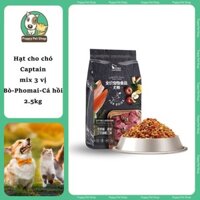 PET CAPTAIN Thức Ăn Cho Chó Mix Thịt Bò Gà Phomai Cá Hồi
