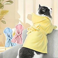 Pet Cat and Dog Special Absorbent Towel Quick-Drying Bath Towel Bath Non-Stick Wool Bathrobe UKkY