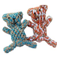 Pet Chew Toys Tough Rope Knot Bear Toys Fun Pets Puppy Kitten Cat Dog Dental Floss Bite Toys For Pets Accessories - intl