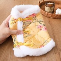 Pet mùa đông ấm bông vest Teddy dày gấu mùa đông áo khoác