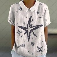 Peter Pan Cổ Áo Cho Nữ Mùa Hè Áo Sơ Mi & Áo Phong Cách Đơn Giản Người Phụ Nữ Quần Áo Áo Khoác Trang Phục Gợi Cảm Áo Thun Nữ Traf