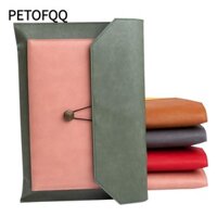 PETOFQQ Túi đựng tài liệu kinh doanh PETOFQQ, Túi đựng hồ sơ A4 bằng da, Túi đựng đồ chống thấm nước dày dung tích lớn Cuộc họp