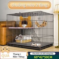 🐱Petorldog🐶 chuồng mèo, chuồng mèo sơn tĩnh điện gấp gọn đủ kích thước M 60x42x50cm