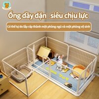 🐱Petorldog🐶 Chuồng Quây Chó Lớn - Nan Ống Siêu Dày Cap cấp - Gồm 6 tấm ghép 60&60 hoặc 70*80cm