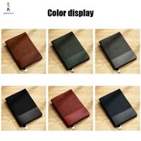 Petpalace A5 Notebook, 200 Trang Ghi Chú Da Notebook, Ruy Băng Lụa Đơn Giản Đánh Dấu Trang Từ Sách Họa Tiết Dọc Tạp Chí Nhật Ký Sổ Tay Văn Phòng Phẩm