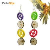 Petsola 2 Chiếc Chim Xoay Đồ Chơi Cho Vẹt Xám Châu Phi Cockatiel Lồng Phụ Kiện