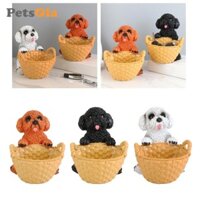 Petsola Chó Tượng Giỏ Đựng Chìa Khóa Bàn Sáng Tạo Nhựa Con Chó Con Hình Hộp Bảo Quản Cho Văn Phòng Lối Vào Trang Trí Nhà