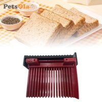 Petsola Loaf Sandwich Slice Cutter Máy Bánh Mì Hướng Dẫn Cắt Bánh Mì Với Khay vụn Bánh Mì Loaf Máy Thái Dụng Cụ Nướng Bánh Mì