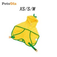 Petsola Quần áo thú cưng Áo choàng tắm có mũ trùm đầu mềm mại Áo choàng khăn cho chó con