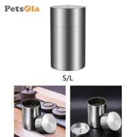 Petsola Trà Thiếc Hộp Thép Không Gỉ Các Loại Hạt Có Thể Tái Sử Dụng Bảo Quản Thực Phẩm Hộp Đựng Bình Cà Phê Đa Năng Hai Lớp Thiếc