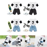 Pf * Bộ đồ chơi ngón tay Mini Bộ ngón tay Ván trượt ngón tay Đồ chơi xe đạp có giày Tiệc vui nhộn