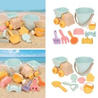 Pf * Trẻ Em Lâu Đài Cát Đồ Chơi Đi Biển Cát Playset Xẻng Cát Khuôn Vườn Cát Playset Đồ Chơi