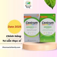 Pfizer Centrum advance/advance 50+ - vitamin tổng hợp và khoáng chất cho người lớn - 100 viên