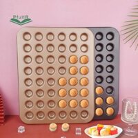 [Pfultr] Khuôn bánh Muffin tròn nhỏ 48 lỗ Khuôn bánh Cupcake chống dính Đĩa nướng bánh bằng thép Carbon Khay nướng bánh ngọt Dụng cụ nướng nhà bếp [MỚI]