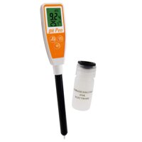 pH Meter 2.0~12.0pH Sharp Tip Long Glass Sensor with Automatic Temperature Compensation (ATC) IP65 Waterproof Housing
