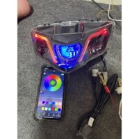 pha đèn bi cầu titan black 2.0 ex150 chỉnh full màu