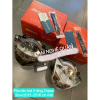 Pha đèn led 2 tầng zhipat Shvn2012-2016 chính hãng màu xi / đen / Headlight Zhipat 2 layers Honda Shvn2012-2016