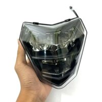 Pha Đèn xmen  Led Zinpat 2 tầng xe điện đen khói( DC 12v) bảo hành 6 tháng