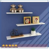 (PHÁ GIÁ) BỘ 3 THANH 50CM SÂU 15CM GỖ CÔNG NGHIỆP PHỦ MELAMINE CAO CẤP