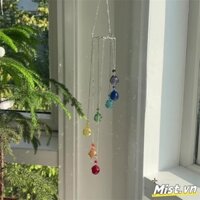 Pha lê Chuông gió Suncatcher Treo cửa sổ Sun Catchers Rainbow Maker có mặt dây chuyền