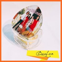 Pha lê in hình Piano tim