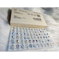 Pha lê Swarovski tròn giác nhuyễn 6-8mm màu AB (5/10 Viên)