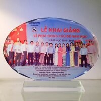 Pha lê, thủy tinh in hình theo yêu cầu.