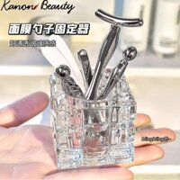 Pha Lê Trang Điểm Tổ Chức Chăm Sóc Da Thìa Đựng Mỹ Phẩm Trong Suốt Cho Kem Thìa Mắt Kem Applicator & Massage Cây Đũa Phép Bảo Quản