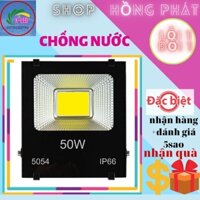 Pha Led 50w COB ánh sáng trắng,Đèn led ngoài trời chống mưa ip66 ,đèn pha led 50w