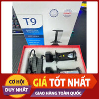 Pha LED Bi Cầu Mini xe máy moto T9 Bản thời thượng 2024 Có Ốc Chỉnh Chân h4 ( Giá 1 Đèn BH : 24 Tháng ) [MeTro]
